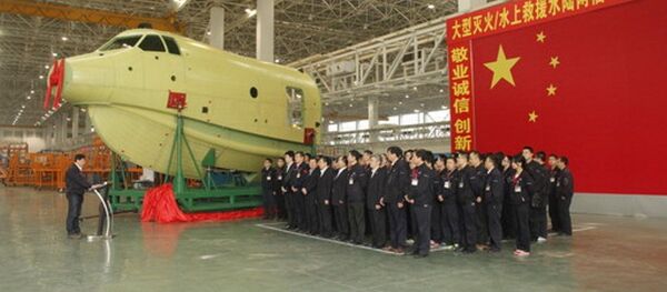 大型水陸兩棲飛機AG600機頭 - 俄羅斯衛星通訊社