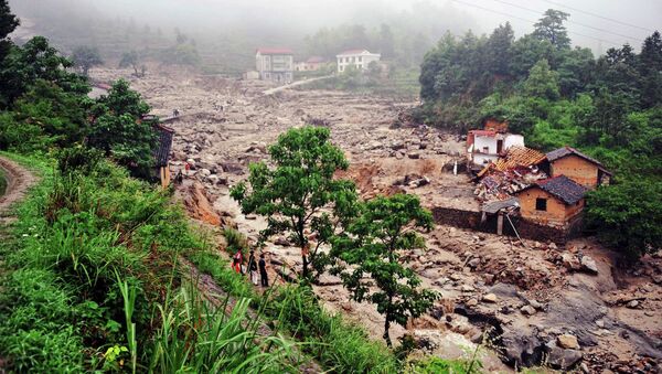 中国湖南省大坝决堤，700人被疏散 （资料图片） - 俄罗斯卫星通讯社