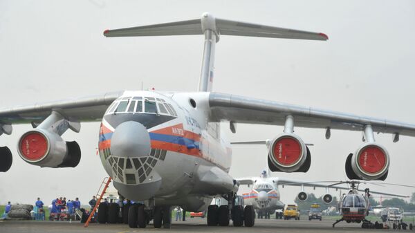 俄羅斯緊急情況部的伊爾-76運輸機 - 俄羅斯衛星通訊社