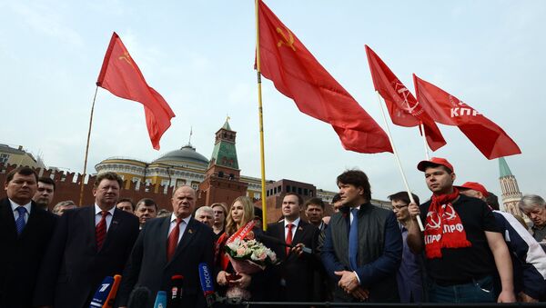 列宁生日当天俄共在列宁墓献花 - 俄罗斯卫星通讯社