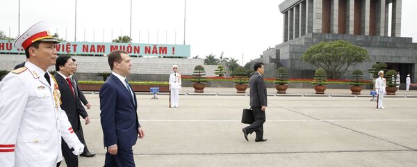 俄總理抵達越南對其進行為期兩天的正式訪問 - 俄羅斯衛星通訊社