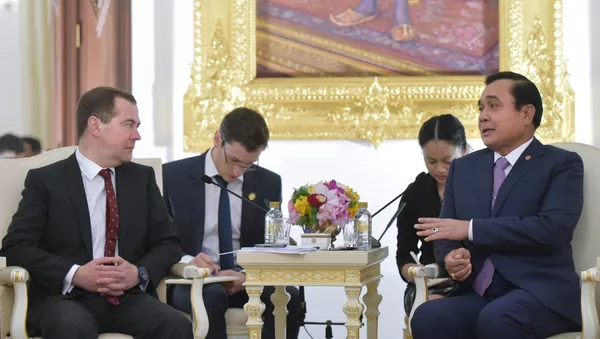 Переговоры премьер-министров России и Таиланда начались в Бангкоке - 俄羅斯衛星通訊社
