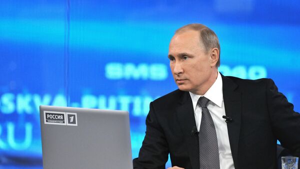 普京“直播连线”收到约56.4万条俄公民留言 - 俄罗斯卫星通讯社