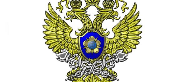 俄羅斯聯邦金融監察局的標誌 - 俄羅斯衛星通訊社