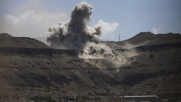 阿拉伯聯盟空軍摧毀也門叛軍80％軍械庫 - 俄羅斯衛星通訊社