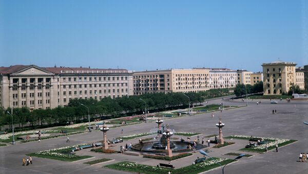 哈巴羅夫斯克的列寧廣場 - 俄羅斯衛星通訊社