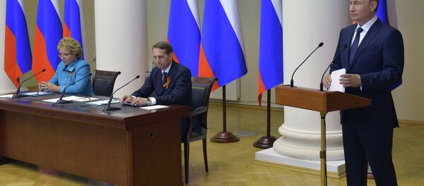 普京:最神聖的東西成為投機對象 解放者被說成侵略者 普京:最神聖的東西成為投機對象 解放者被說成侵略者 - 俄羅斯衛星通訊社