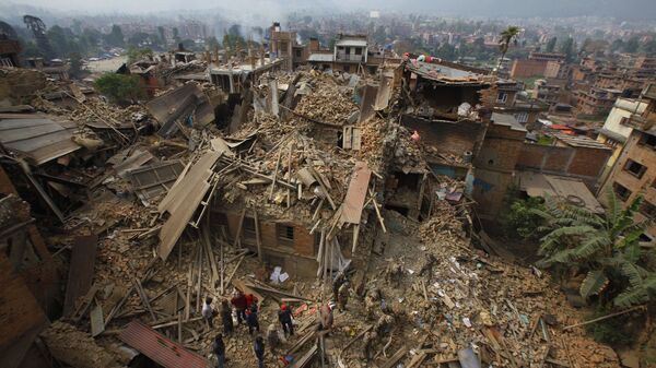尼泊爾地震致死亡人數增至128人 - 俄羅斯衛星通訊社