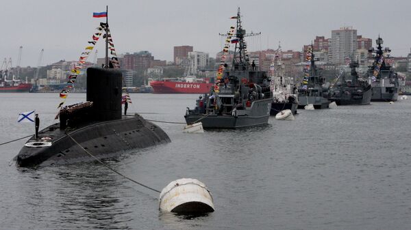 俄罗斯太平洋舰队举行活动庆祝胜利日 - 俄罗斯卫星通讯社
