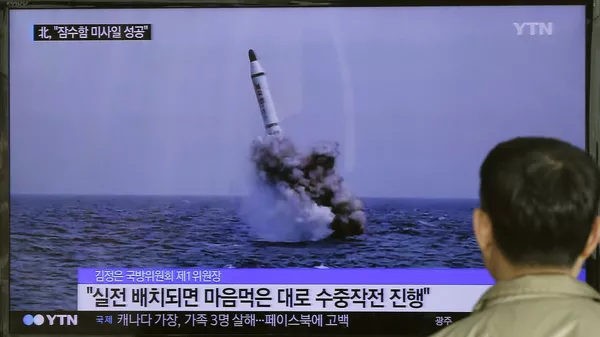 朝鮮從潛艇發射彈道導彈 - 俄羅斯衛星通訊社