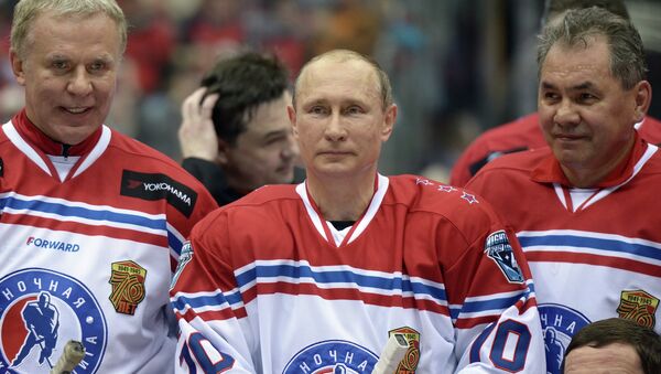 紹伊古作為夜間冰球聯賽表演賽的最佳球員被贈克里米亞游 - 俄羅斯衛星通訊社