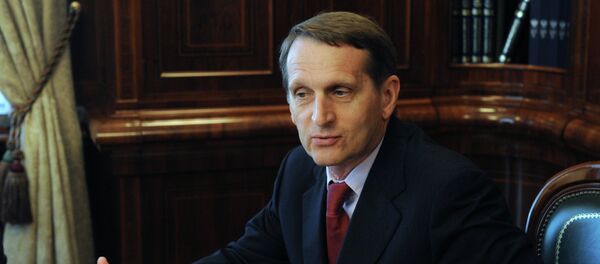 俄罗斯国家杜马主席谢尔盖•纳雷什金 - 俄罗斯卫星通讯社