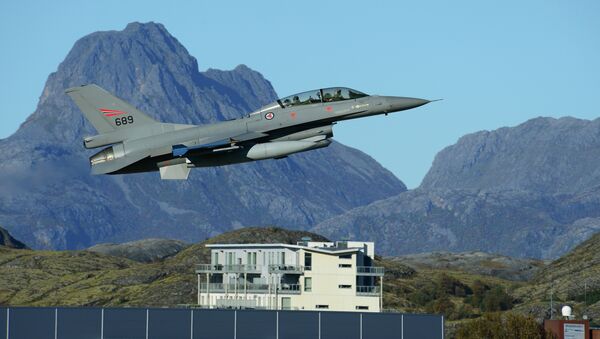 A Royal Norwegian Air Force F-16 Fighting Falcon aircraft - 俄羅斯衛星通訊社