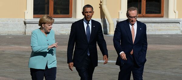 媒體:奧巴馬和默克爾在制裁俄問題上立場一致 媒體:奧巴馬和默克爾在制裁俄問題上立場一致 - 俄羅斯衛星通訊社