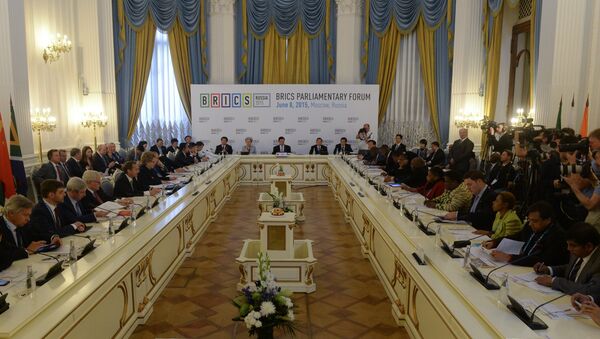 俄杜马主席：金砖国家议会间合作将为公平对话带来新机遇 - 俄罗斯卫星通讯社