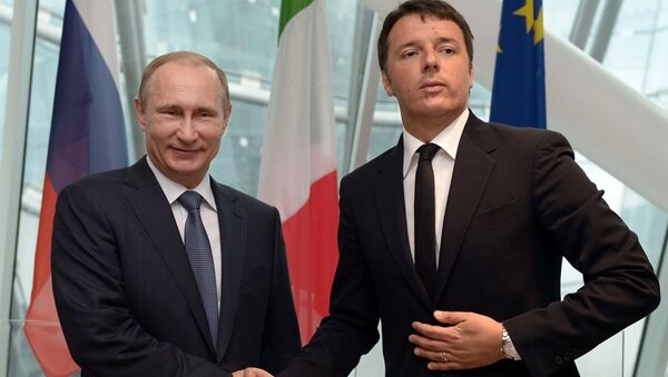 克宮：普京與意大利總理倫齊討論能源和工業領域合作項目 - 俄羅斯衛星通訊社