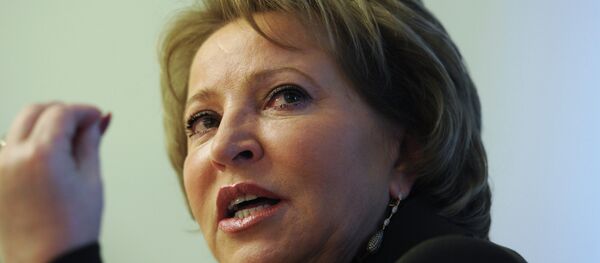 俄聯邦委員會主席瓦蓮京娜·馬特維延科 - 俄羅斯衛星通訊社