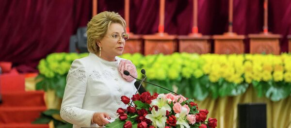 俄聯邦委員會主席瓦蓮京娜·馬特維延科 - 俄羅斯衛星通訊社