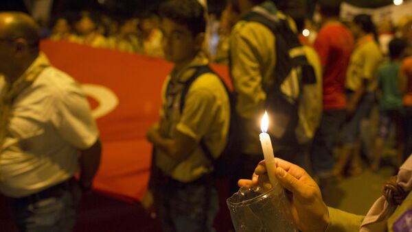 突尼斯蘇塞市數百名居民集會反對恐怖主義 - 俄羅斯衛星通訊社