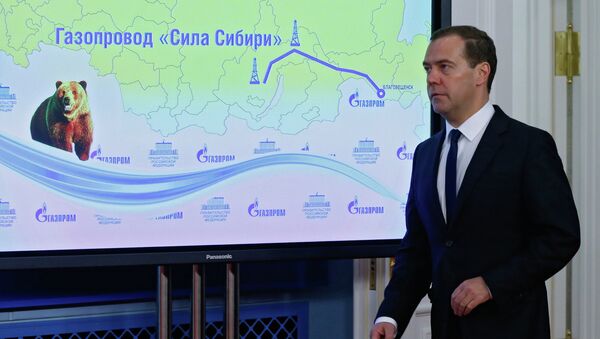 俄總理相信俄氣與中石油將按期履行有關“西伯利亞力量”的義務 - 俄羅斯衛星通訊社