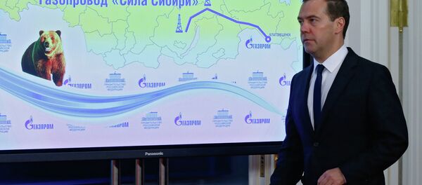 俄总理相信俄气与中石油将按期履行有关“西伯利亚力量”的义务 - 俄罗斯卫星通讯社