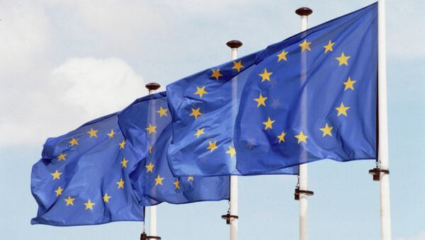 Флаги Евросоюза - 俄罗斯卫星通讯社