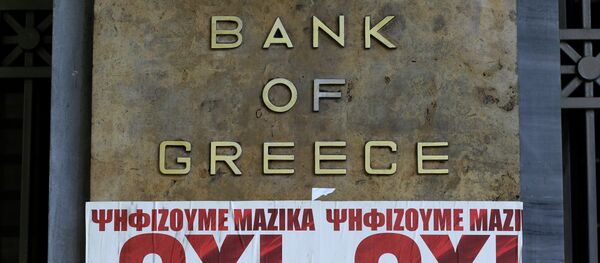 希腊经济学家:公投削弱希腊在同欧盟谈判中的地位 希腊经济学家:公投削弱希腊在同欧盟谈判中的地位 - 俄罗斯卫星通讯社