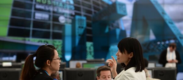 金砖上合峰会国际新闻中心在乌法启用 金砖上合峰会国际新闻中心在乌法启用 - 俄罗斯卫星通讯社