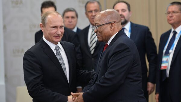 普京称南非是俄罗斯在非洲的主要战略伙伴 - 俄罗斯卫星通讯社