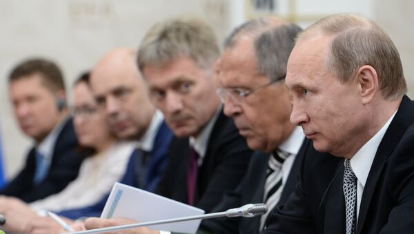俄新闻秘书：普京在乌法的双边会谈上未讨论乌克兰与希腊问题 - 俄罗斯卫星通讯社