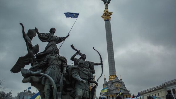 Rally to support Ukraine's integration with Europe on Independence Square, Kiev. (File photo) - 俄罗斯卫星通讯社