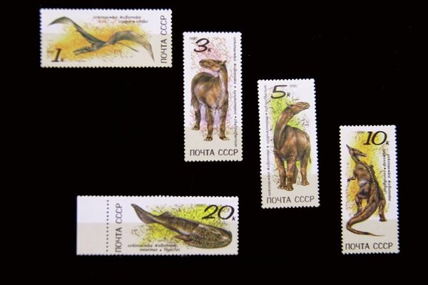 蘇聯恐龍郵票 - 俄羅斯衛星通訊社