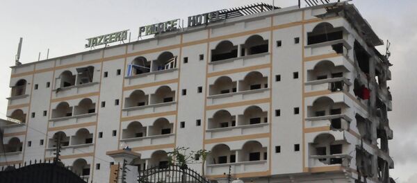 the damaged Jazeera Palace hotel - 俄羅斯衛星通訊社