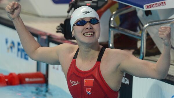 傅園慧奪得喀山世錦賽女子50米仰泳金牌 - 俄羅斯衛星通訊社