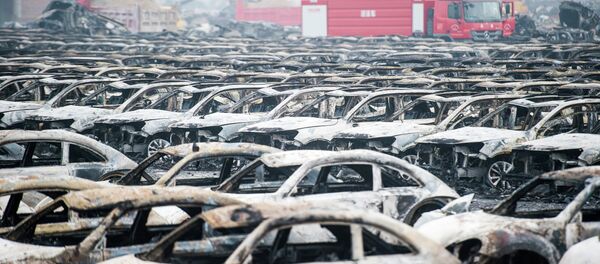 中国天津滨海新区政府：事故警戒区内氰化物最大值超标356倍 - 俄罗斯卫星通讯社