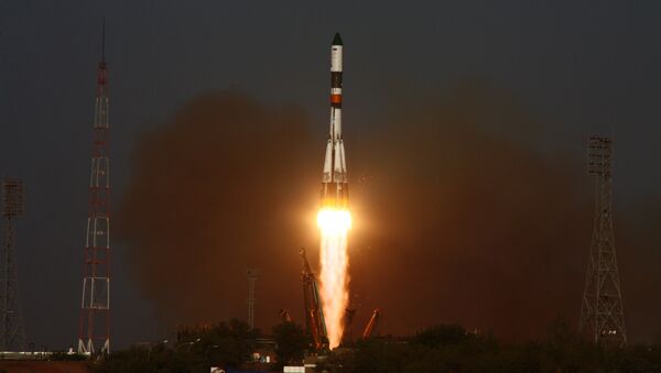 Soyuz-U（联盟 - U）由“进步MS-04”货运飞船发射至国际空间站 - 俄罗斯卫星通讯社