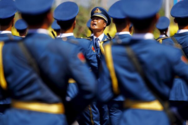 參加閱兵演練的中國人民解放軍 - 俄羅斯衛星通訊社