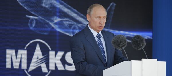普京： 2015莫斯科国际航展一如既往会是寻找新伙伴的有效平台 - 俄罗斯卫星通讯社