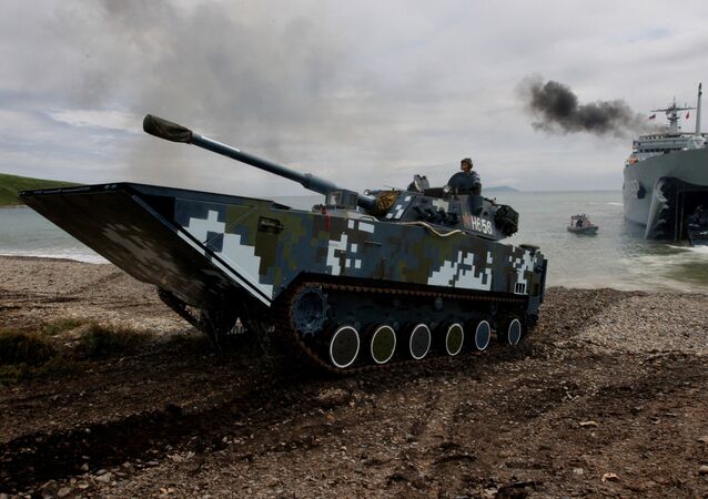 俄中"海上联合-2015"军演