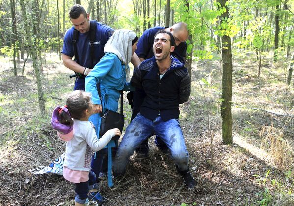 匈牙利和塞尔维亚边境线上的叙利亚移民 - 俄罗斯卫星通讯社