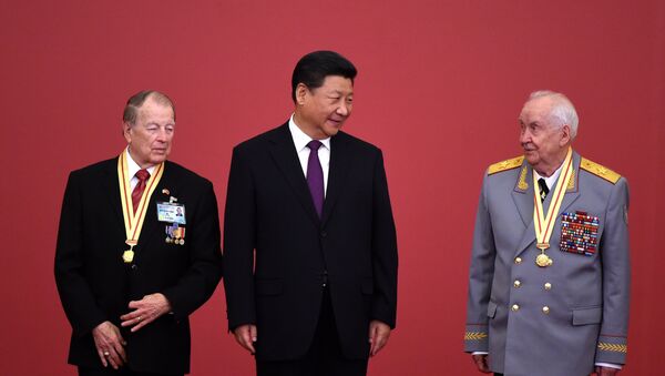 中国人民抗日战争胜利70周年纪念章颁发仪式在京隆重举行 - 俄罗斯卫星通讯社