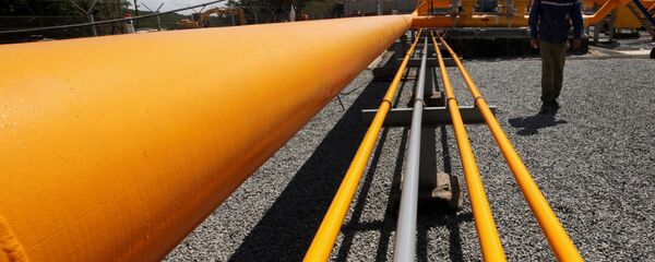 中俄東線天然氣管道工程隧道管道勝利穿越兩國邊境線 - 俄羅斯衛星通訊社