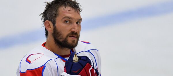 华盛顿首都队的俄罗斯队长亚历山大·奥维奇金 - 俄罗斯卫星通讯社