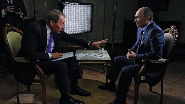 Президент РФ В.Путин дал интервью американскому журналисту для телеканалов CBS и PBS - 俄罗斯卫星通讯社