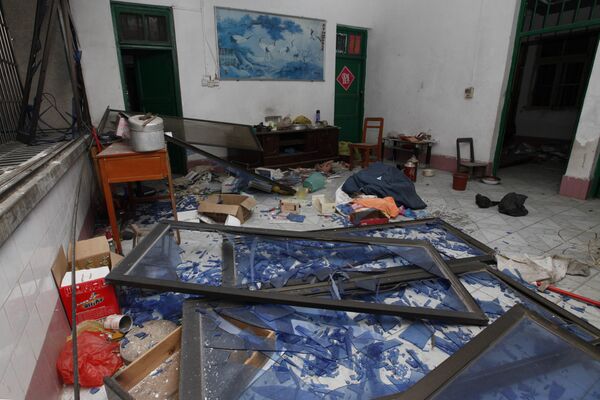 中國南部廣西壯族自治區柳城縣爆炸現場 - 俄羅斯衛星通訊社