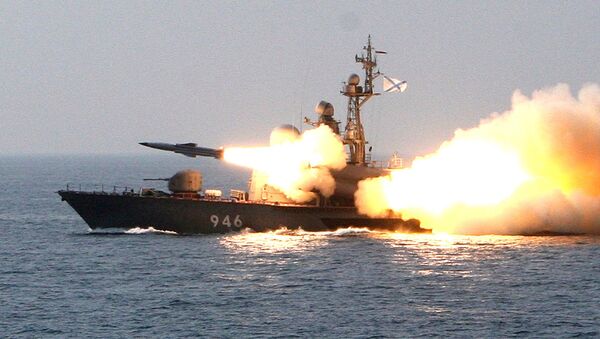 俄艦艇從裡海水域對敘利亞境內目標發起的攻擊採用了高精度武器，所有目標都已命中 - 俄羅斯衛星通訊社