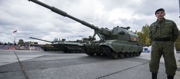 俄罗斯正进行新型先进榴弹炮“联盟-SV”的测试 - 俄罗斯卫星通讯社