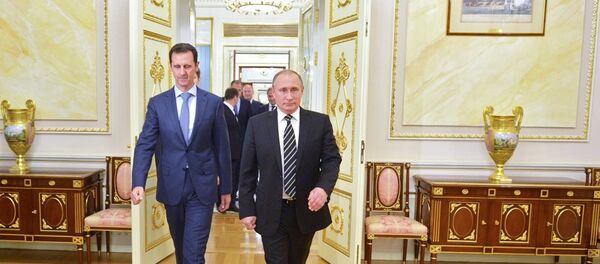 阿萨德与普京 阿萨德与普京 - 俄罗斯卫星通讯社