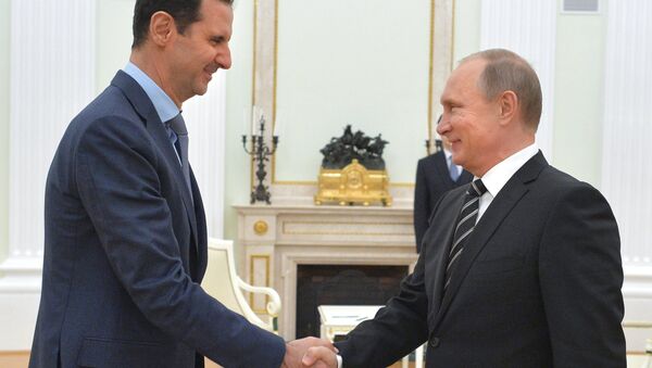 俄總統普京與敘總統阿薩德會面/資料圖片/ - 俄羅斯衛星通訊社