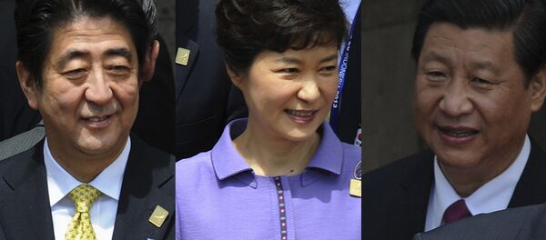 安倍晉三,樸槿惠,習近平 - 俄羅斯衛星通訊社